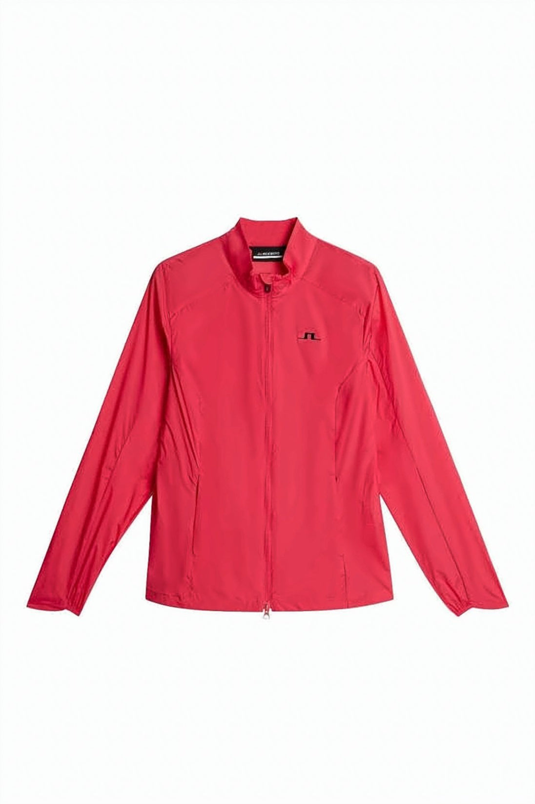 Fitted Red Jacket with Stand Collar