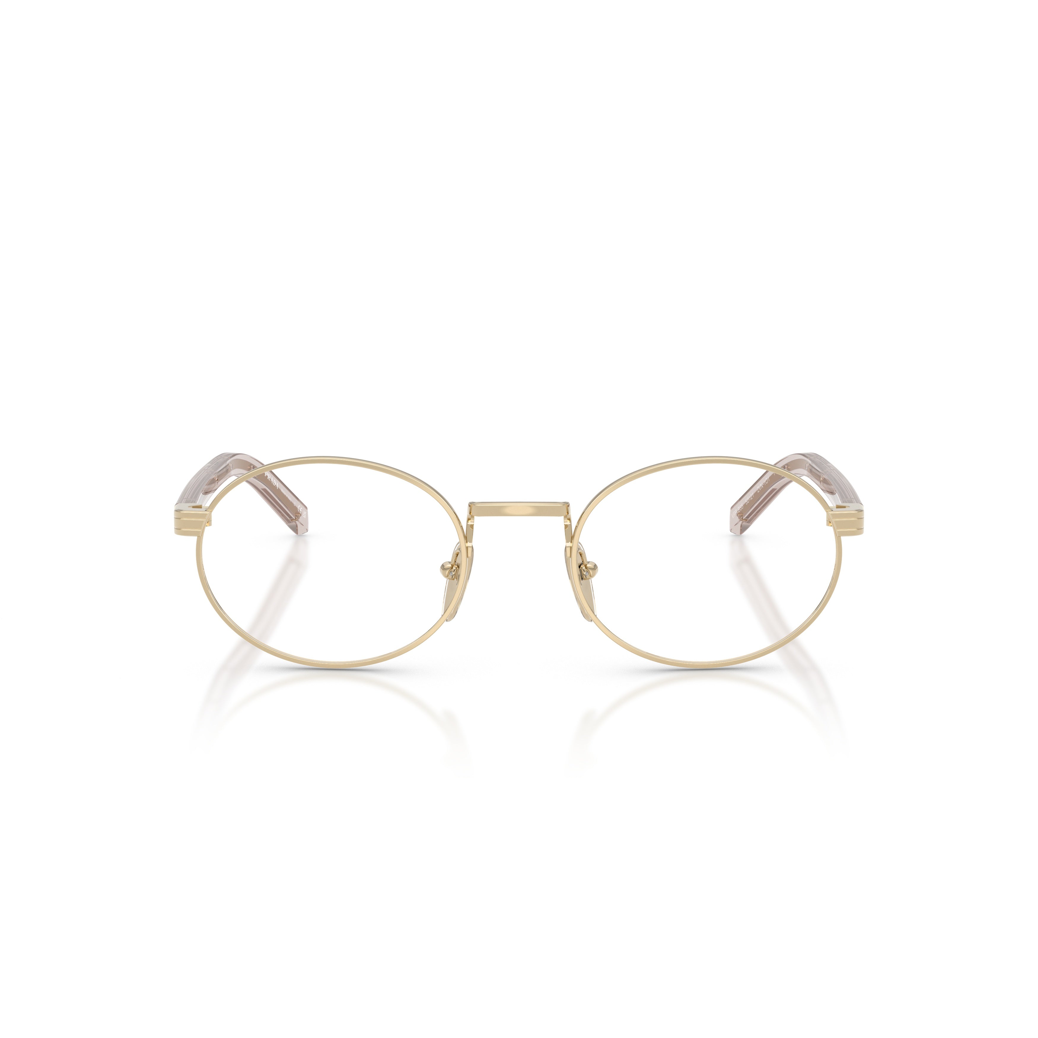 0pr B55v Oval Metal Frame Eyeglasses