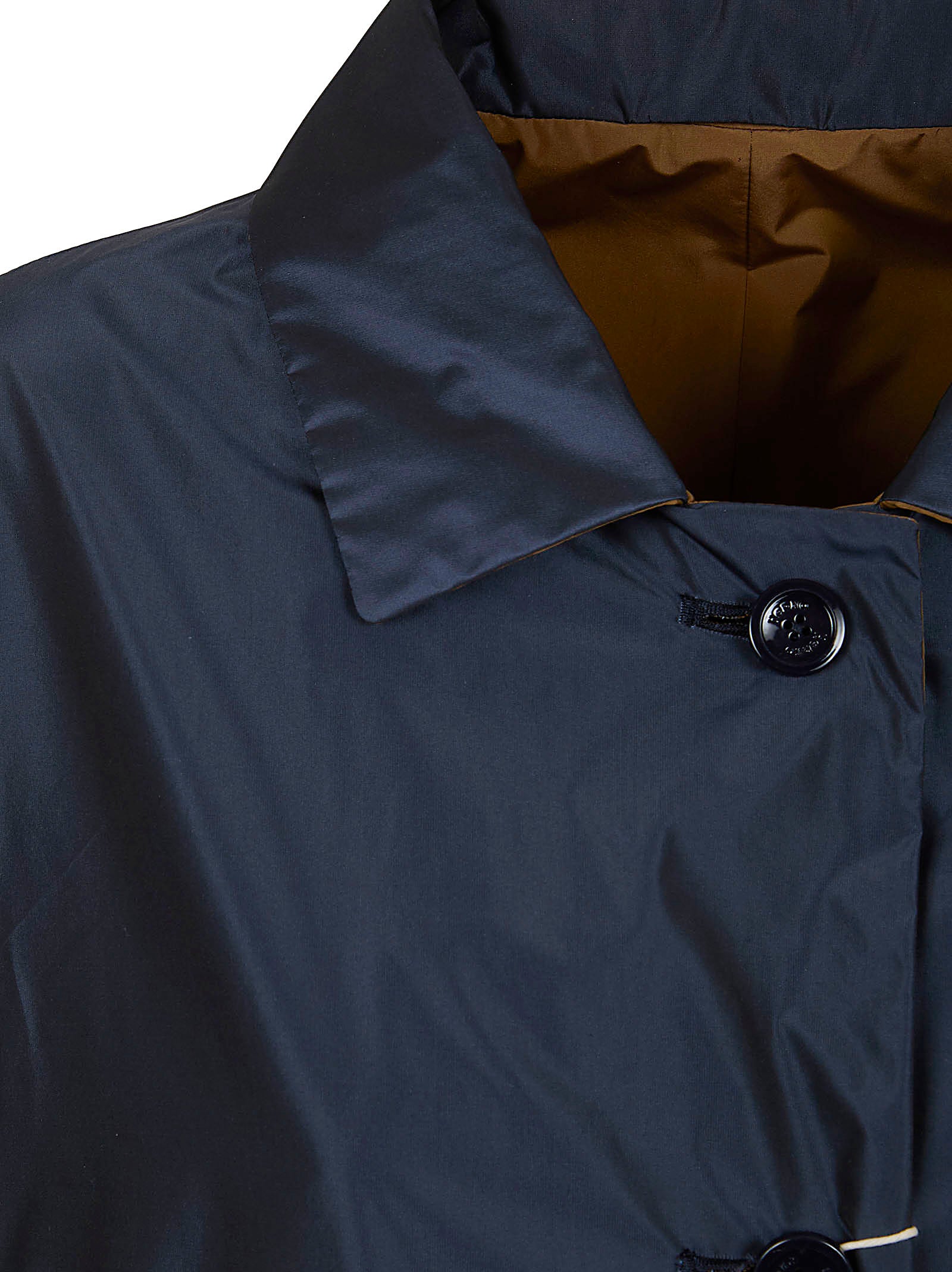 Reversible Blue Polyester Jacket with Design