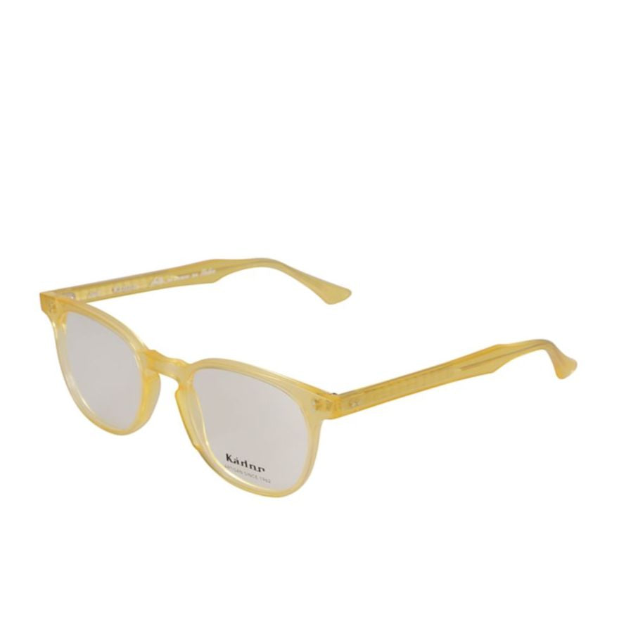 Dante Translucent Yellow Square Frame Eyeglasses