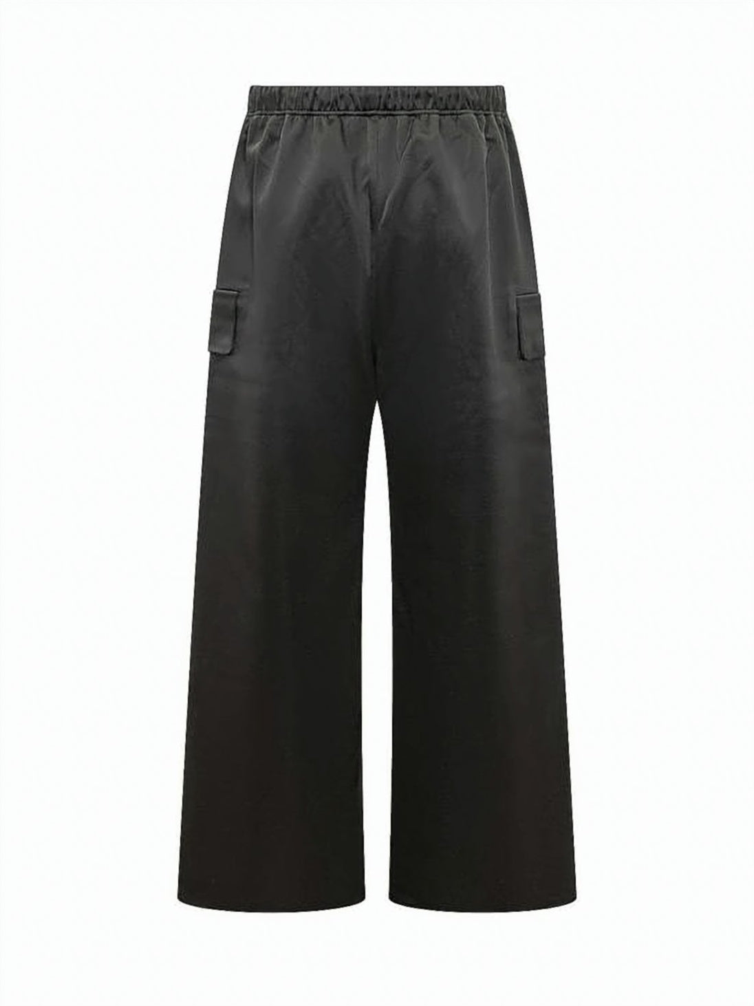 Wide-Leg Cropped Pants with Utilitarian Pockets