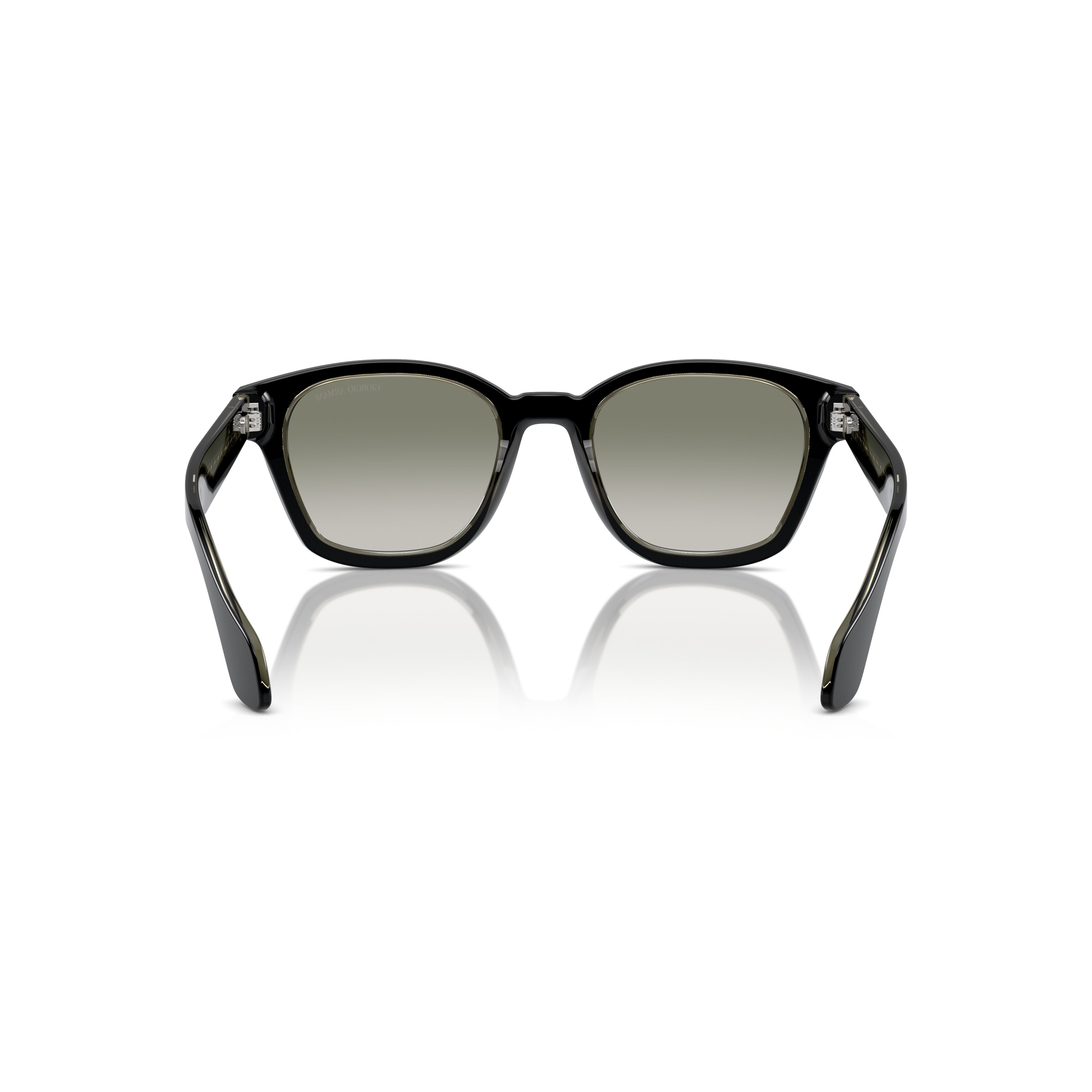 0ar8207 Square-Frame Black Acetate Sunglasses with Gradient Lenses