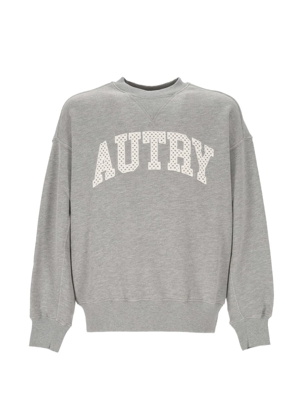 Crew Neck Sweatshirt With Ribbed Details