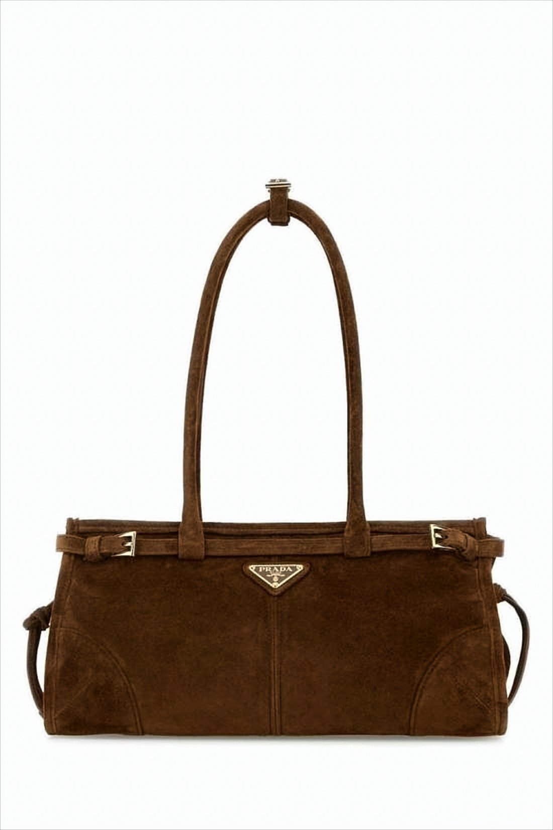 Elongated Rectangular Shoulder Bag In Soft Calf Leather