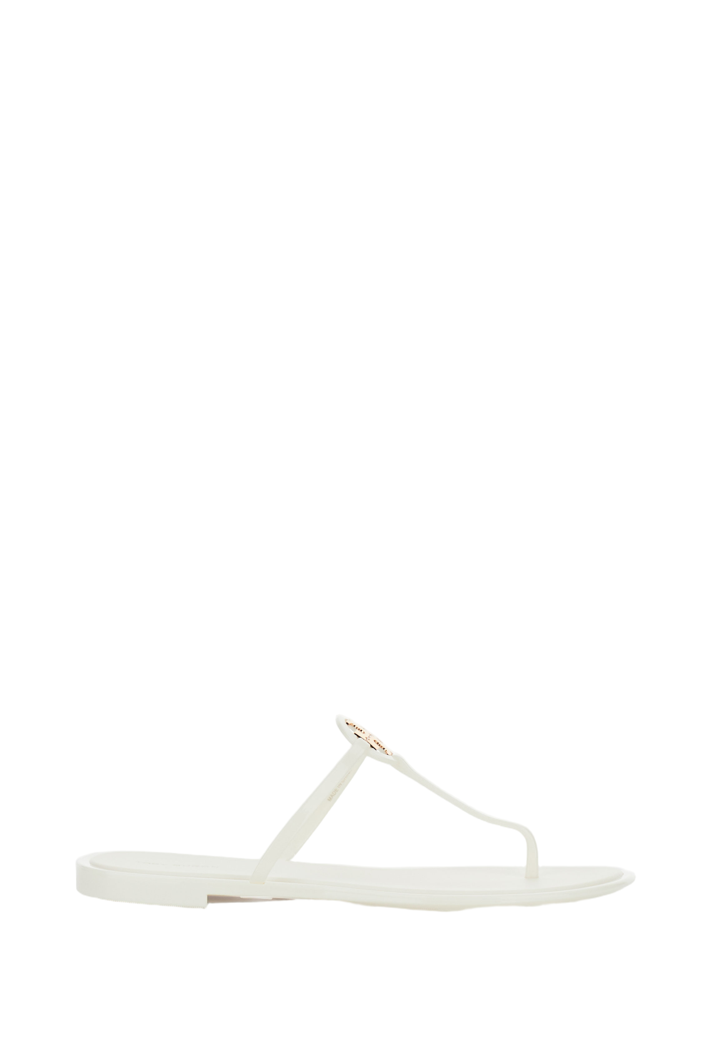 Miniature T-Strap White Jelly Sandal