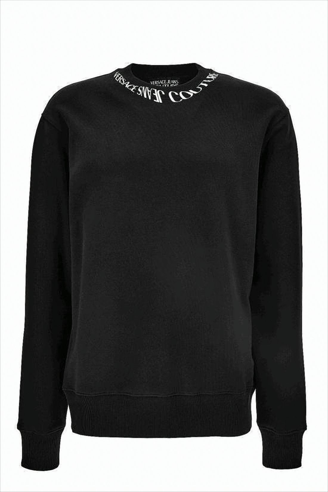 Black Minimalist Hooded Sweatshirt with Subtle Branding