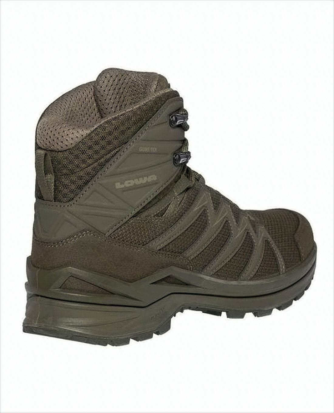 High-Top Rugged Boots with Suede