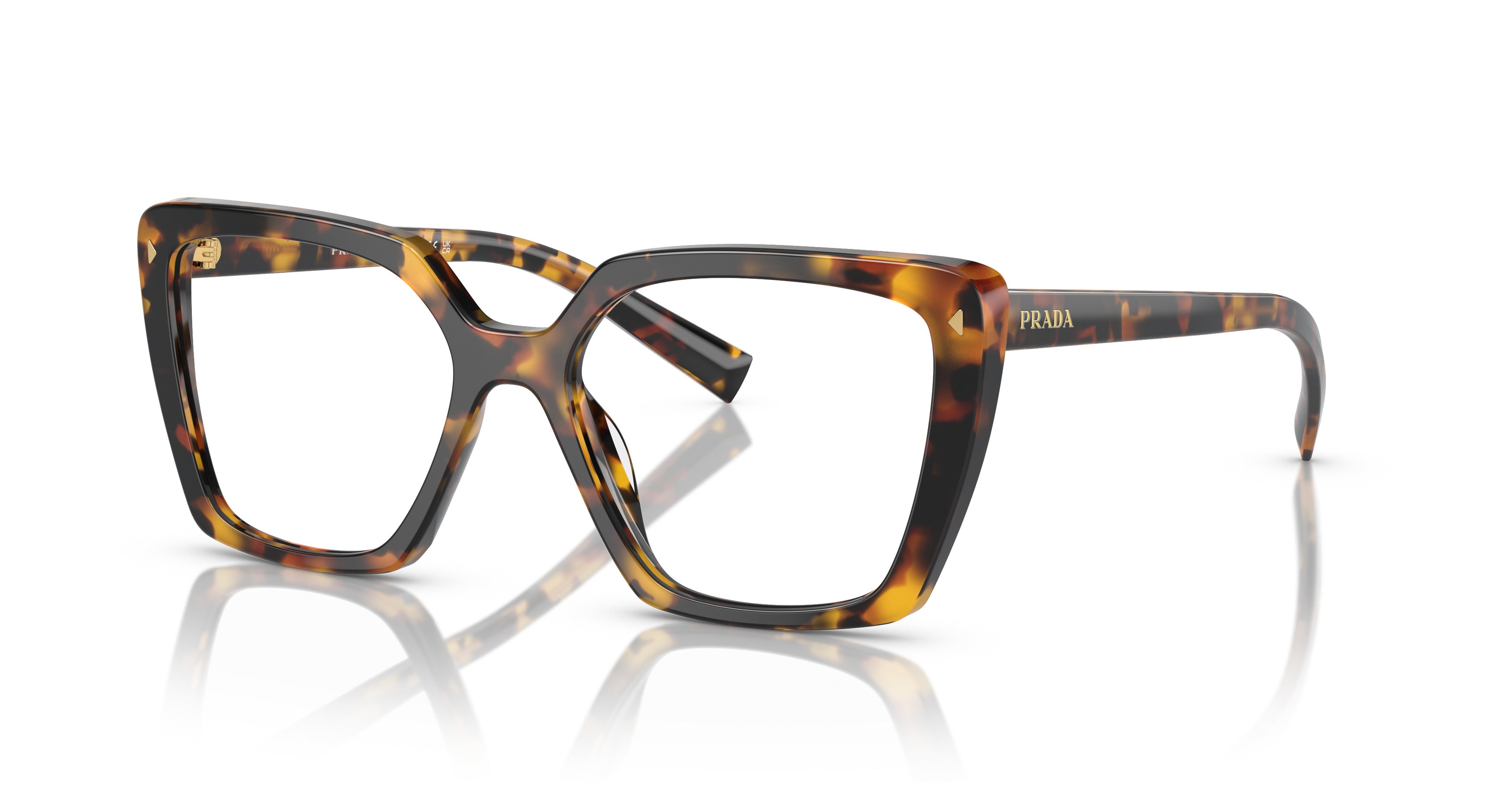 0pr 16zv Oversized Tortoiseshell Square Frame Eyeglasses