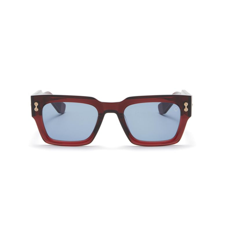 Cosmo Bold Rectangular Tortoiseshell Sunglasses with Gold-tone Accents