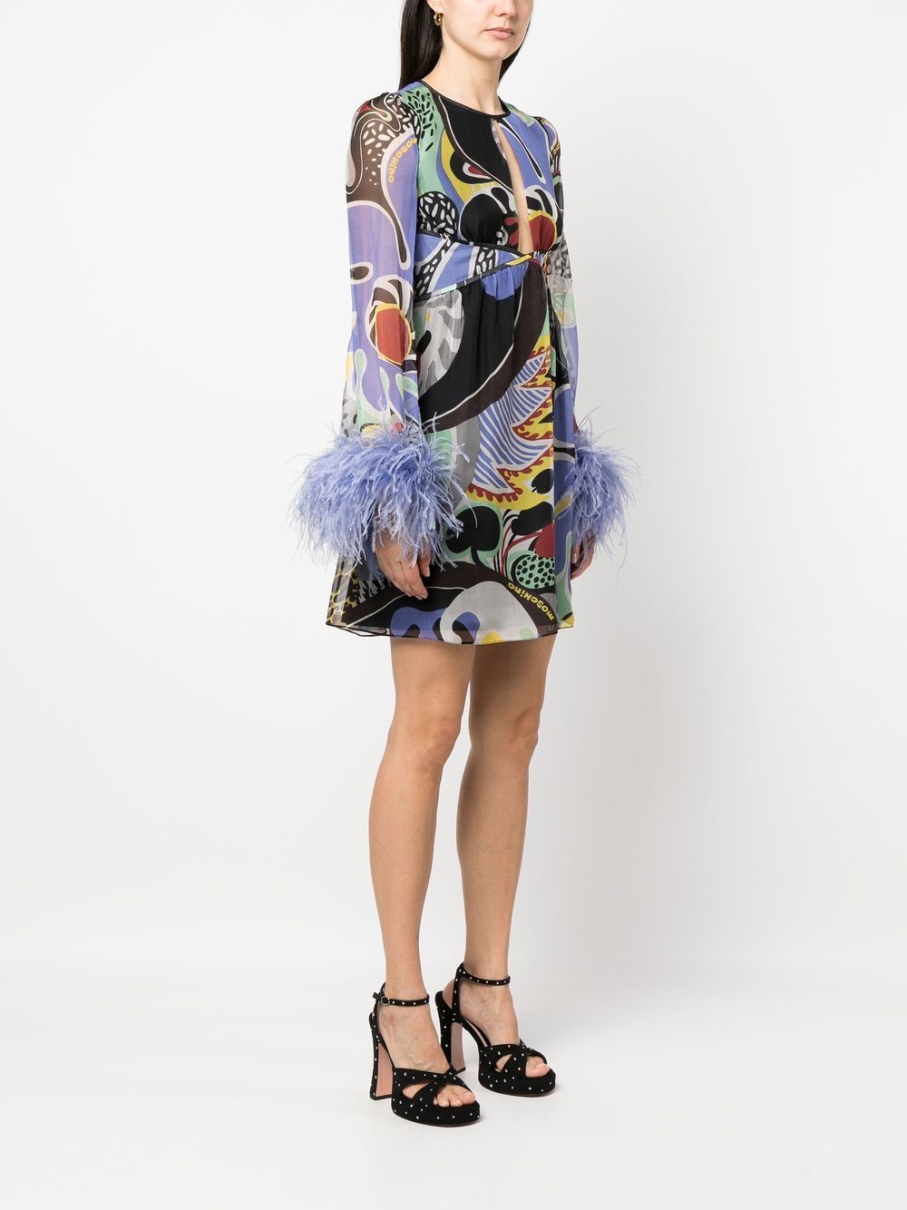 Psychedelic Print Mini Dress