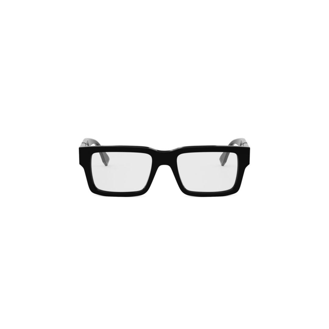 Fe50114i Bold Rectangular Acetate Eyeglasses