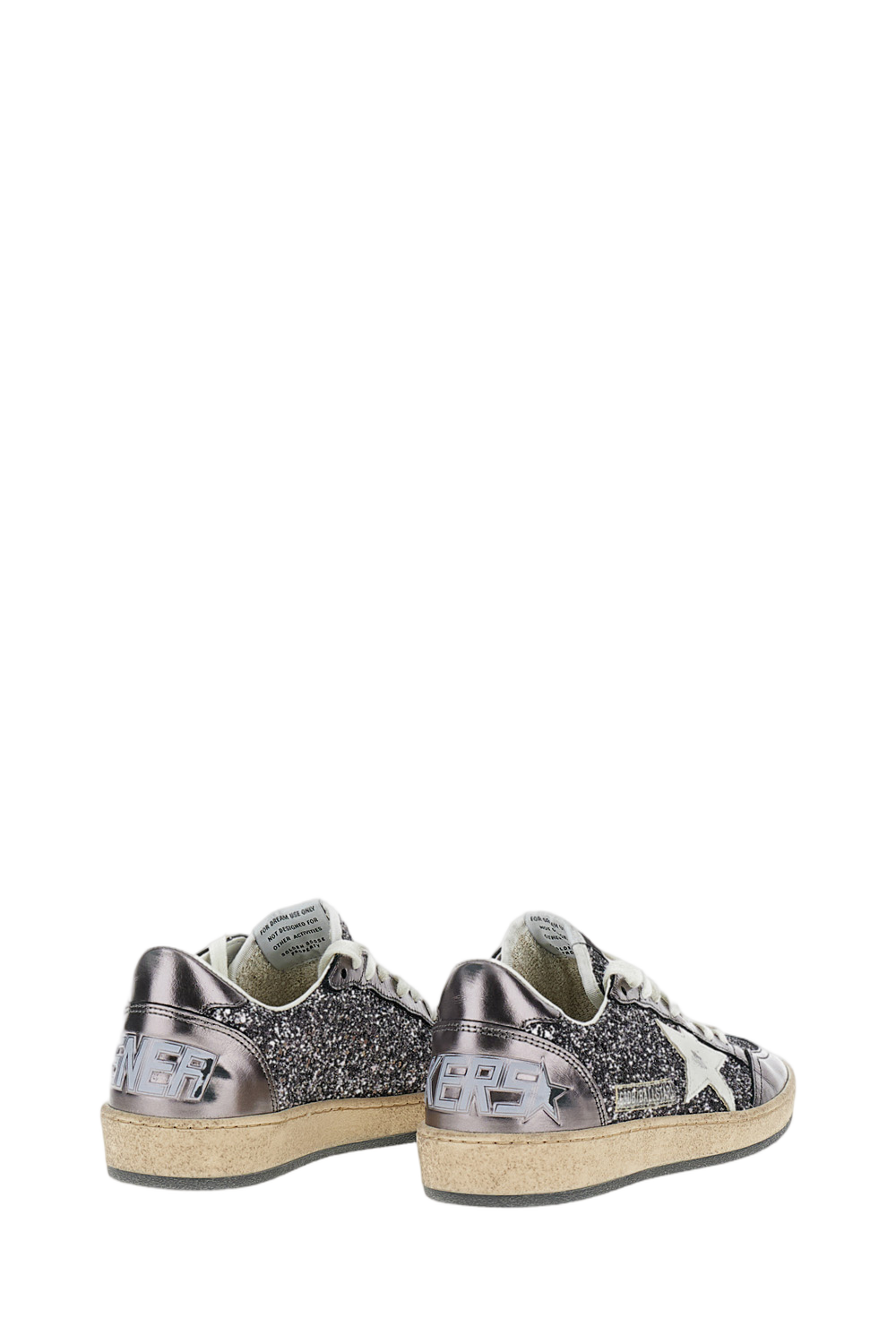 Ice Grey Ballstar Glitter Suede Sneaker