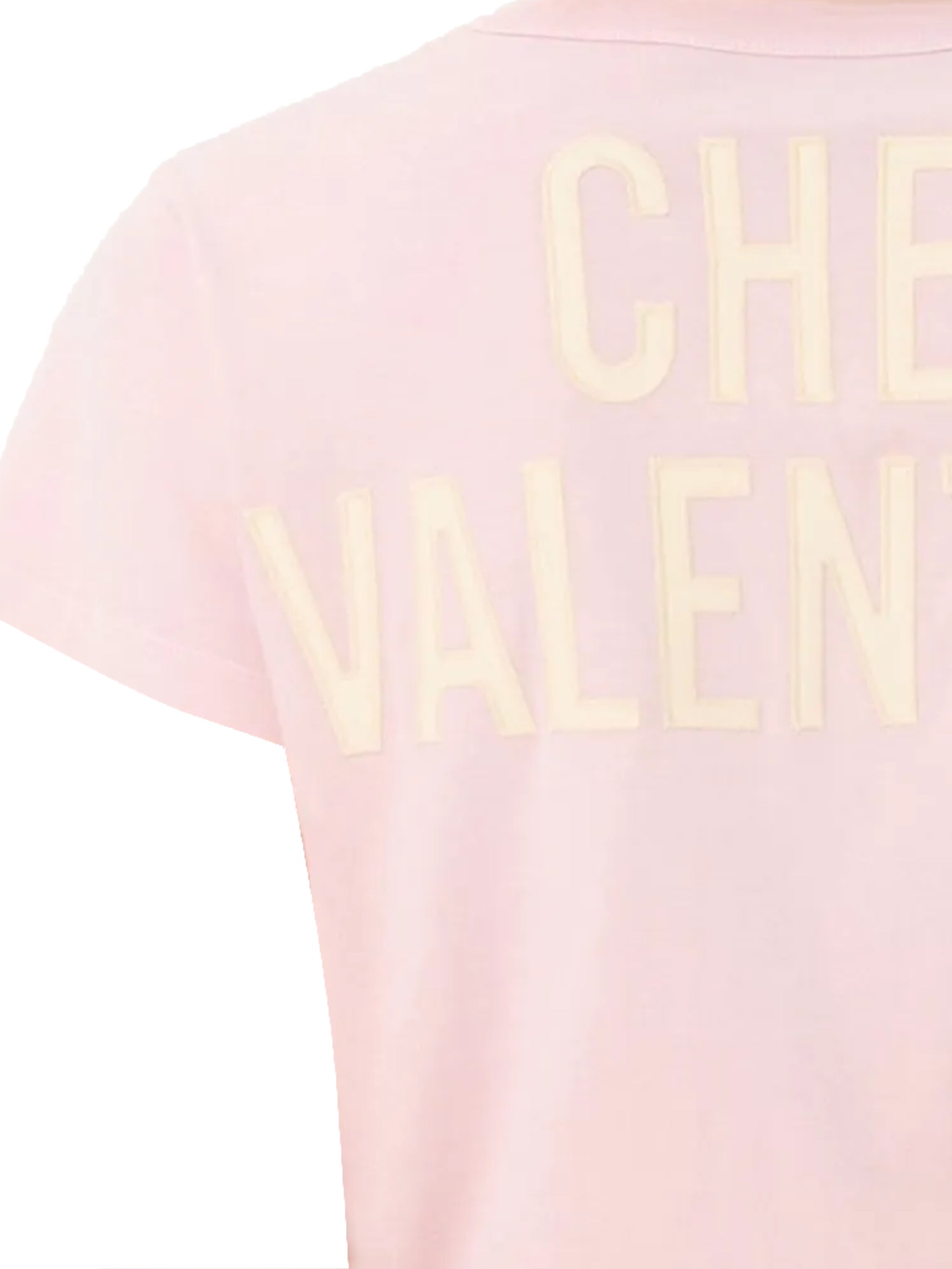 Pink Relaxed Heart Print Cotton T-shirt