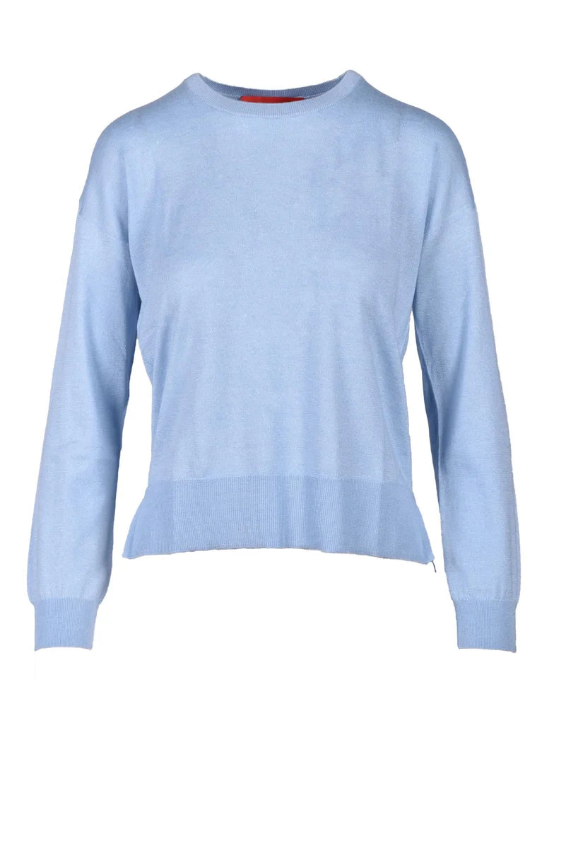 Silk and Cashmere Sweater - Light Blue