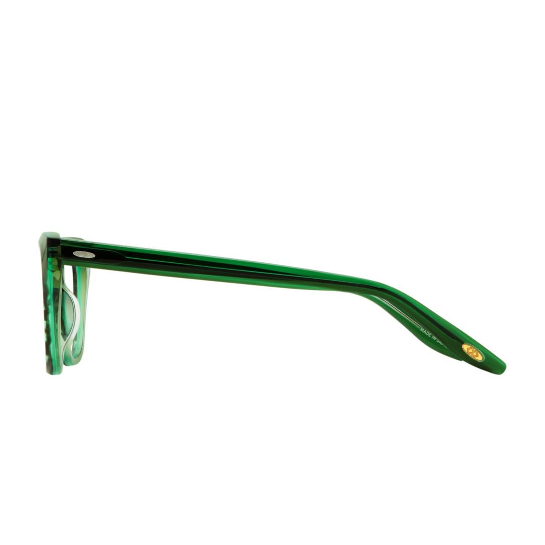 Ginnie Translucent Green Cat-Eye Eyeglasses with Gold Accent