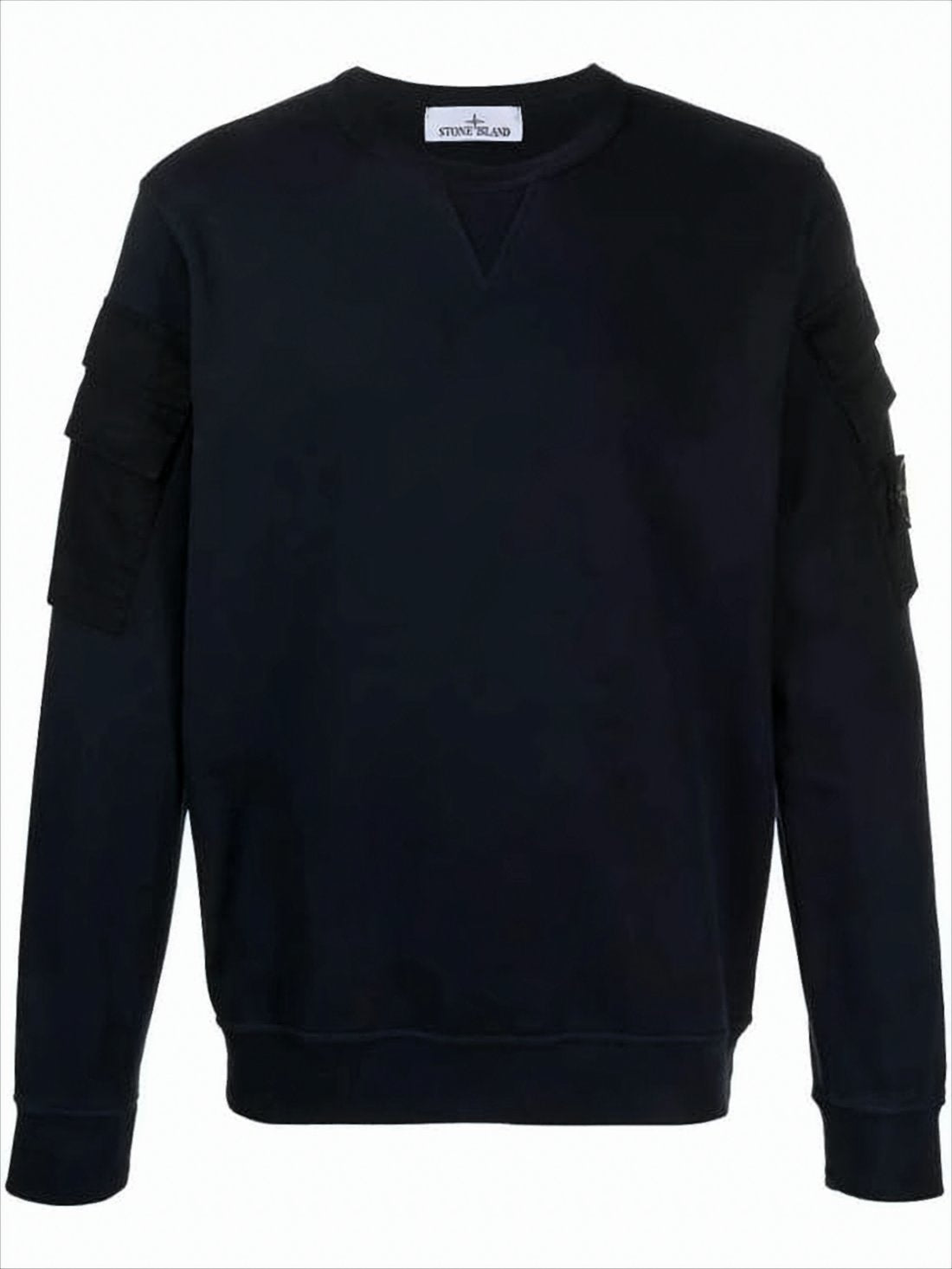 Long-Sleeve Black Sweatshirt with Design