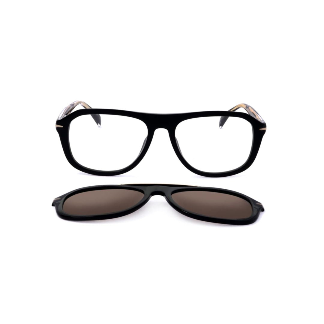 Db 7006/G/Cs Rectangular Black Acetate Eyeglass Frames
