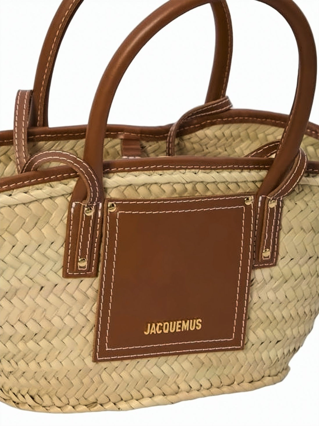 Woven Palm Small Shoulder Bag