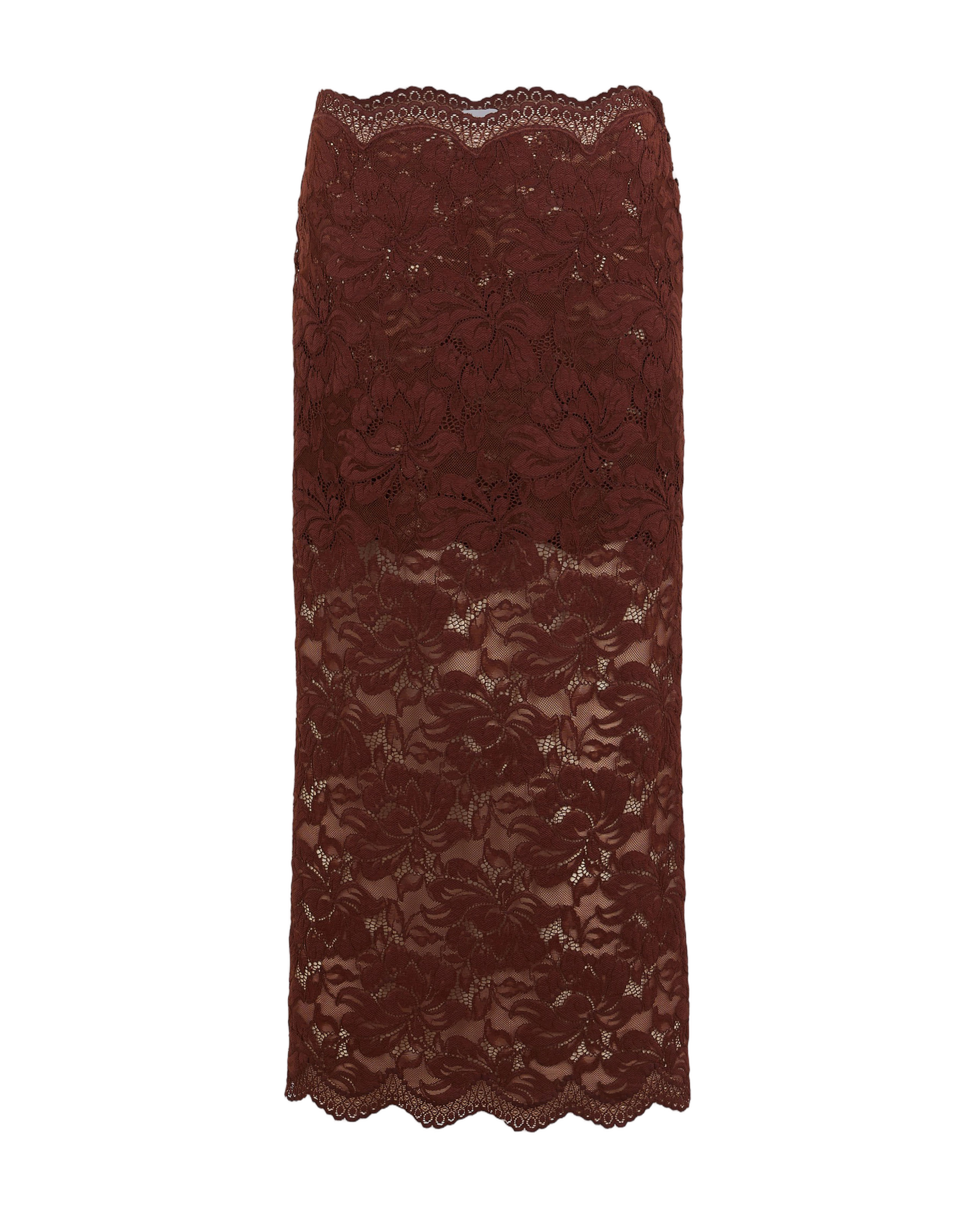 Intricately Designed Lace Midi Skirt