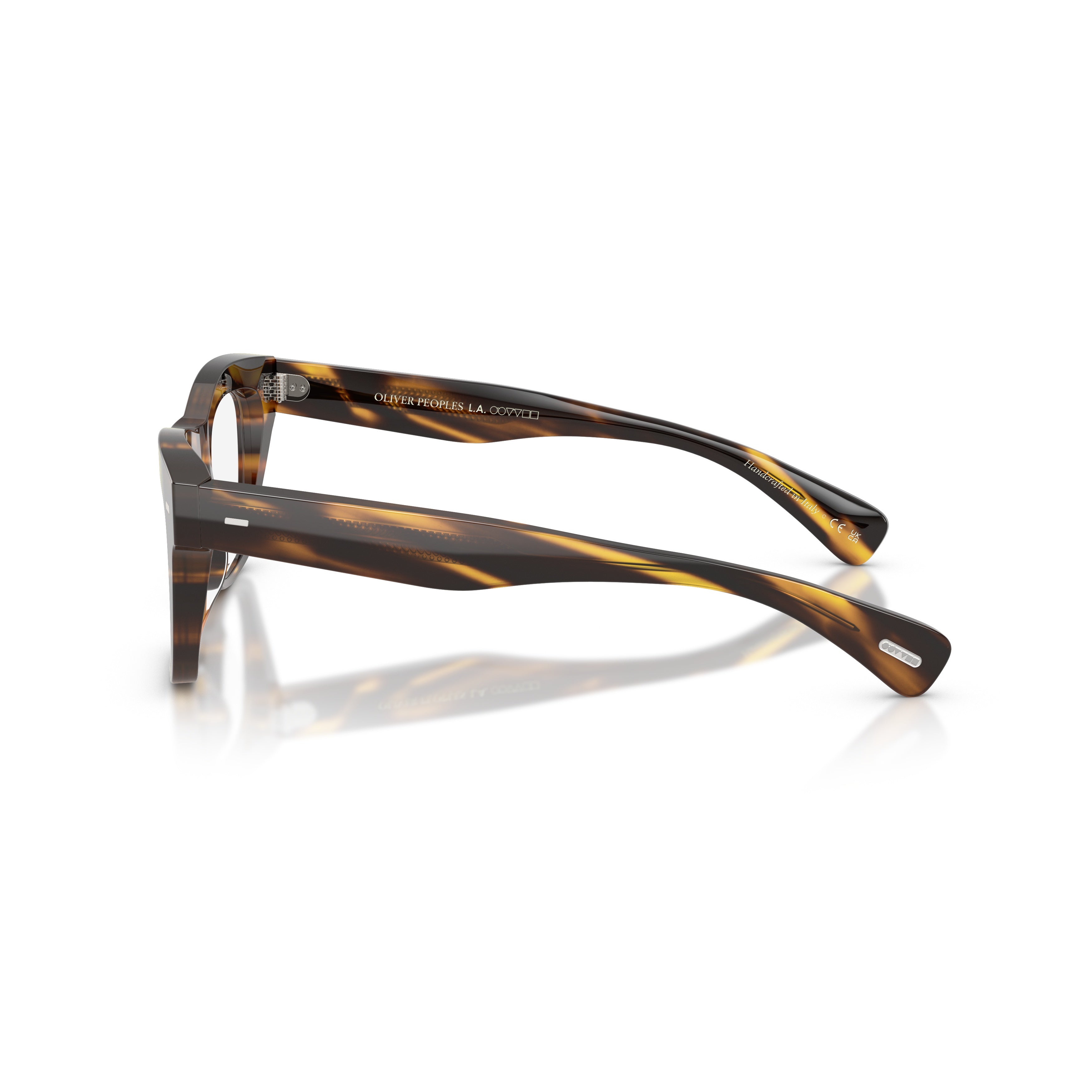 0ov5542u Bold Rectangular Acetate Sunglasses with Tortoiseshell Finish