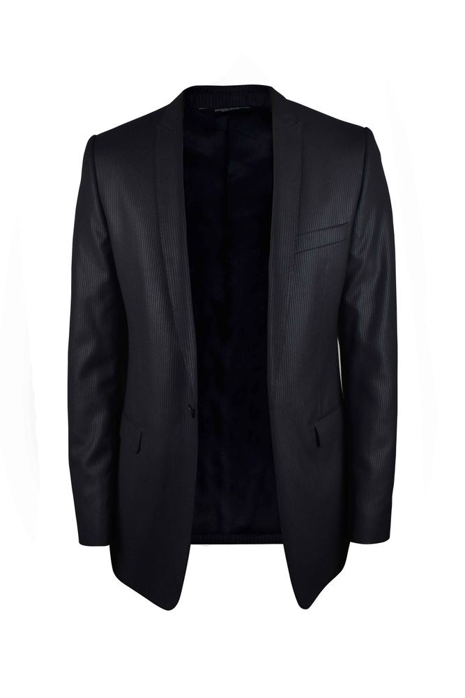 Pinstripe Two-Piece Suit With Tailored Blazer