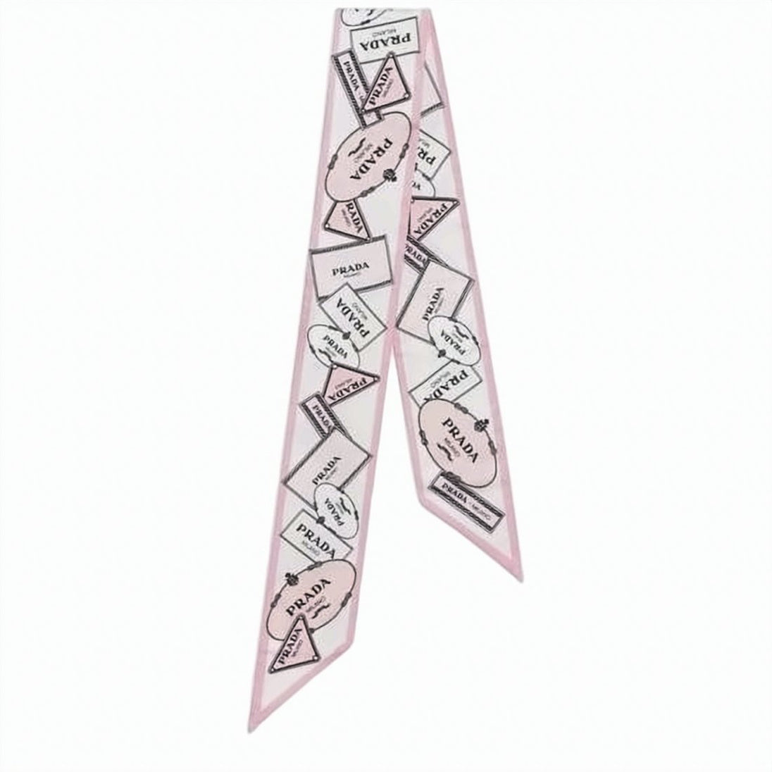 Pointed-End Silk Scarf with Textured Patterns