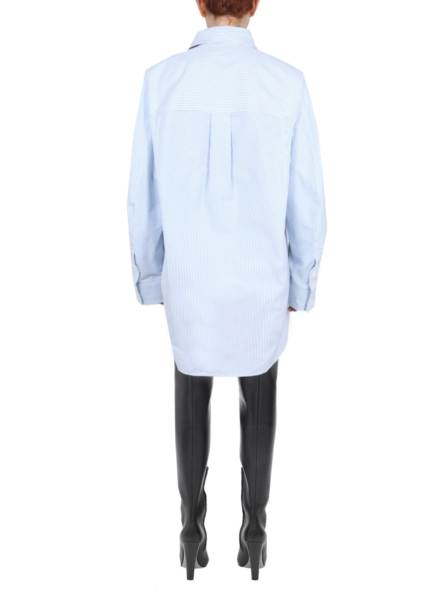 Shirt with Unique Curved Back Design