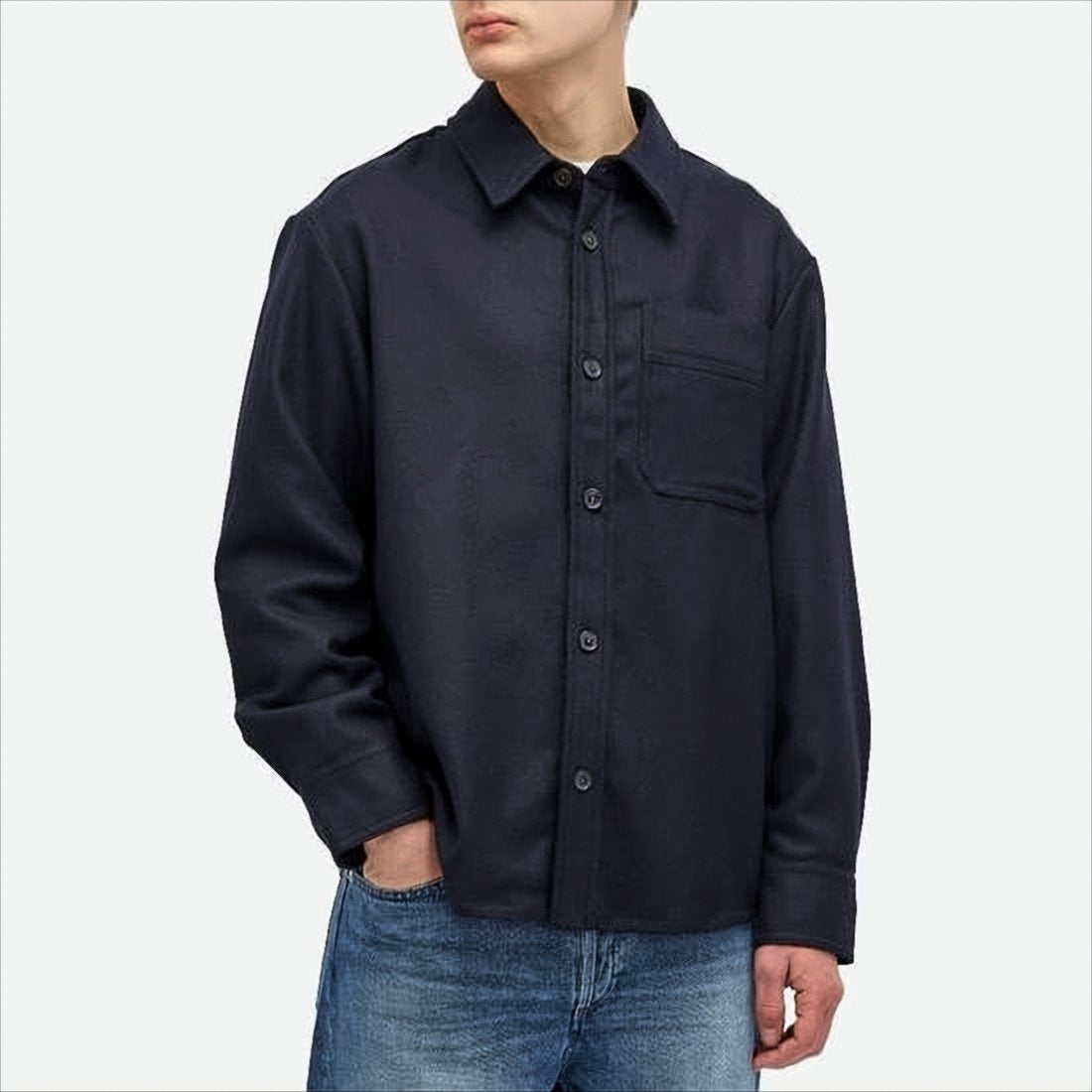 Classic Button-Down Shirt with Minimalist Design