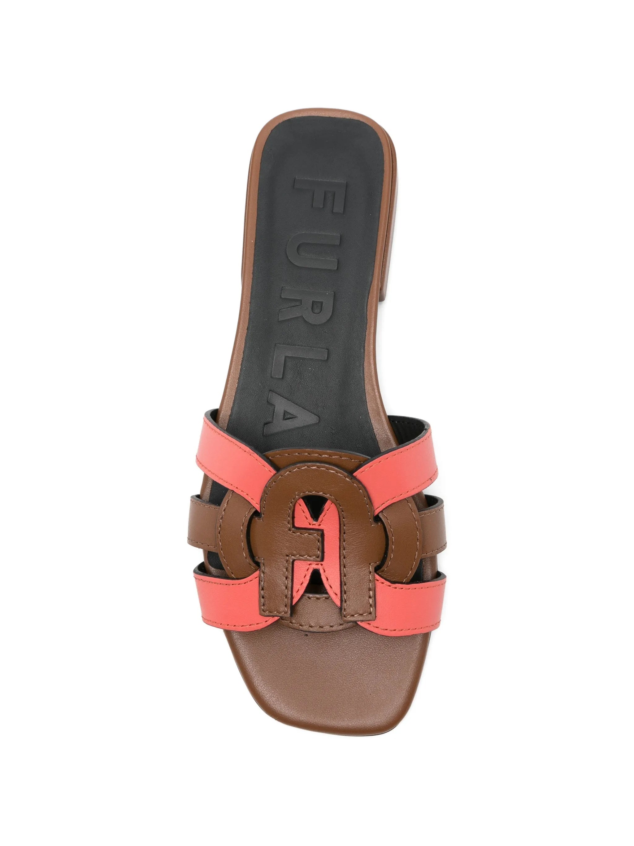 Summer Sandalo Dual-Strap Brown Coral Sandals