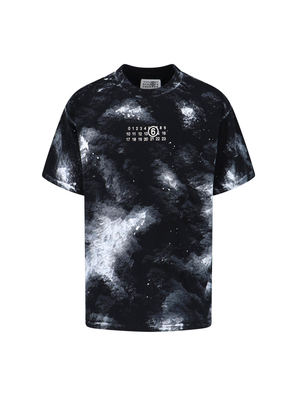 Tie-Dye Graphic T-Shirt with Numeric Logo Detail