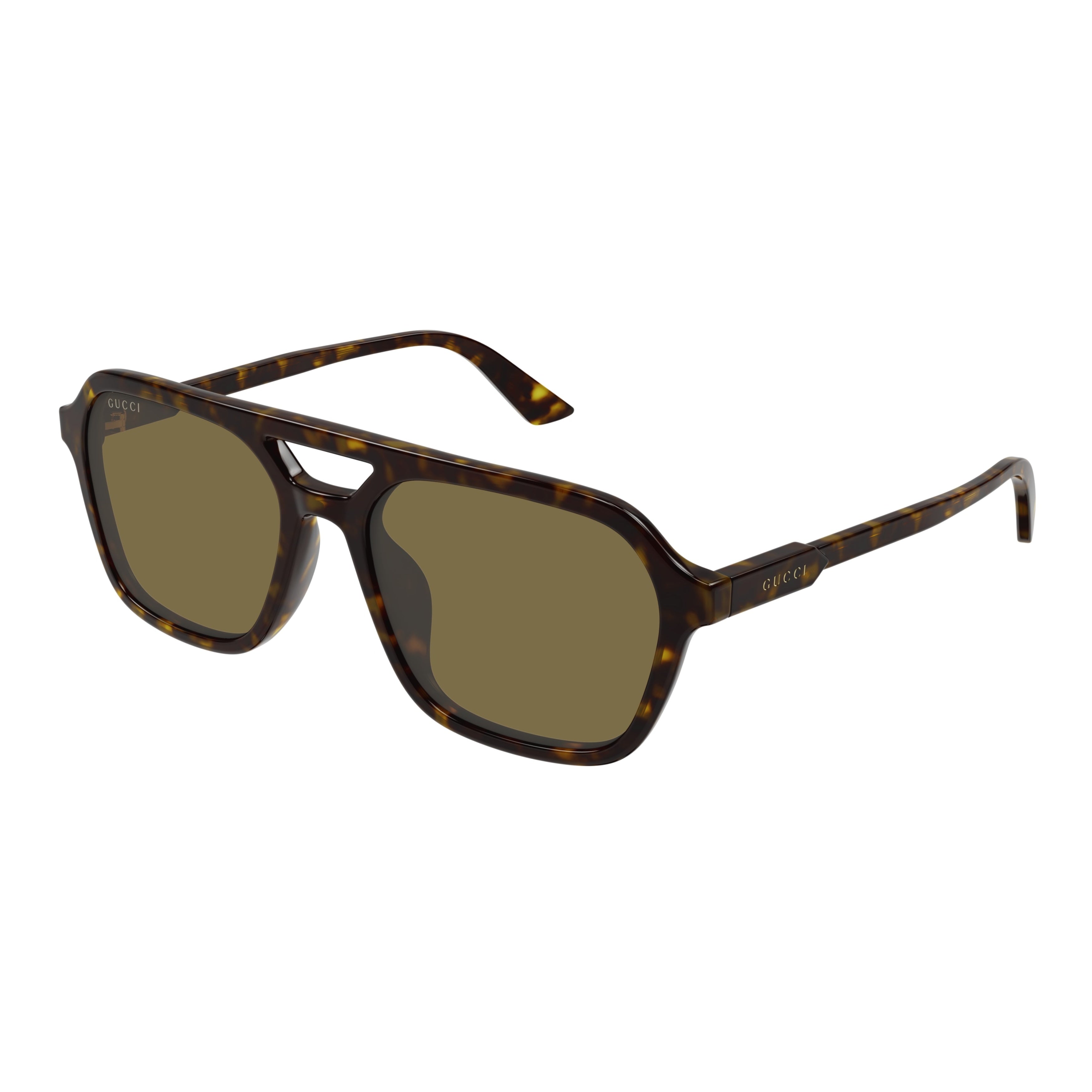 Tortoiseshell Square Frame Sunglasses with Distinctive Cut-Out Detail