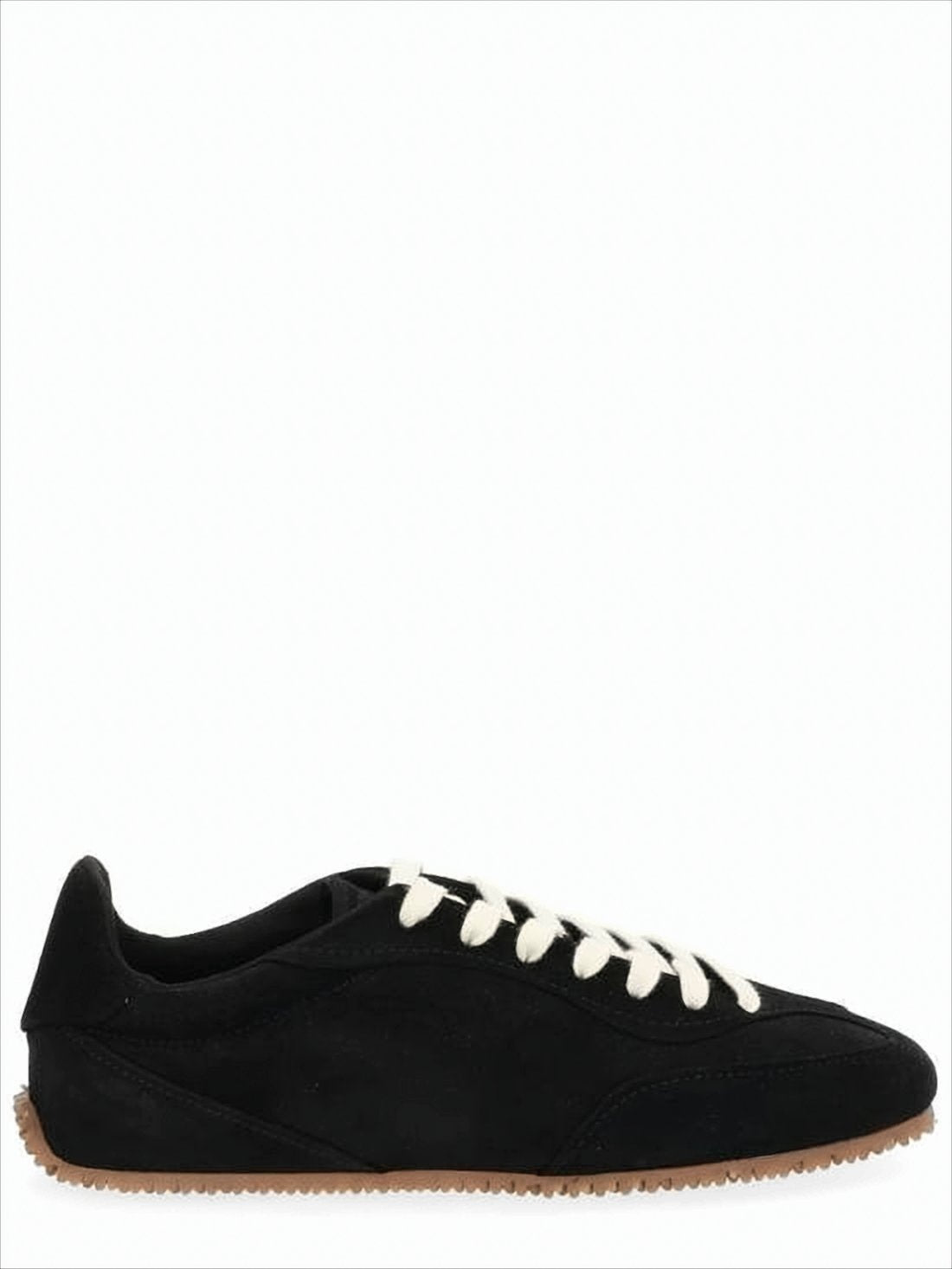 Suede Low-Profile Sneakers with Textured Sole