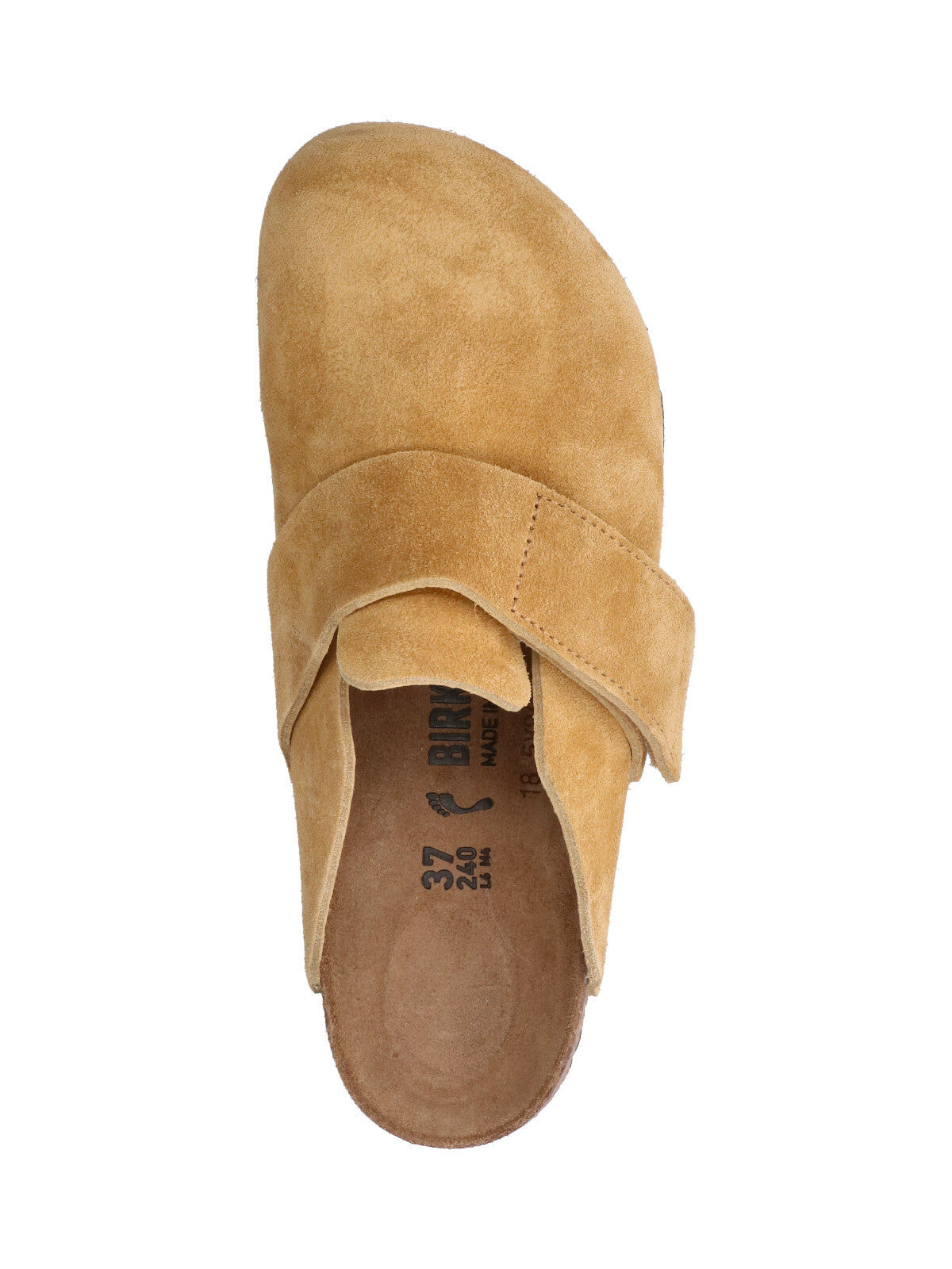 Beige Loma Suede Rounded Toe Mules