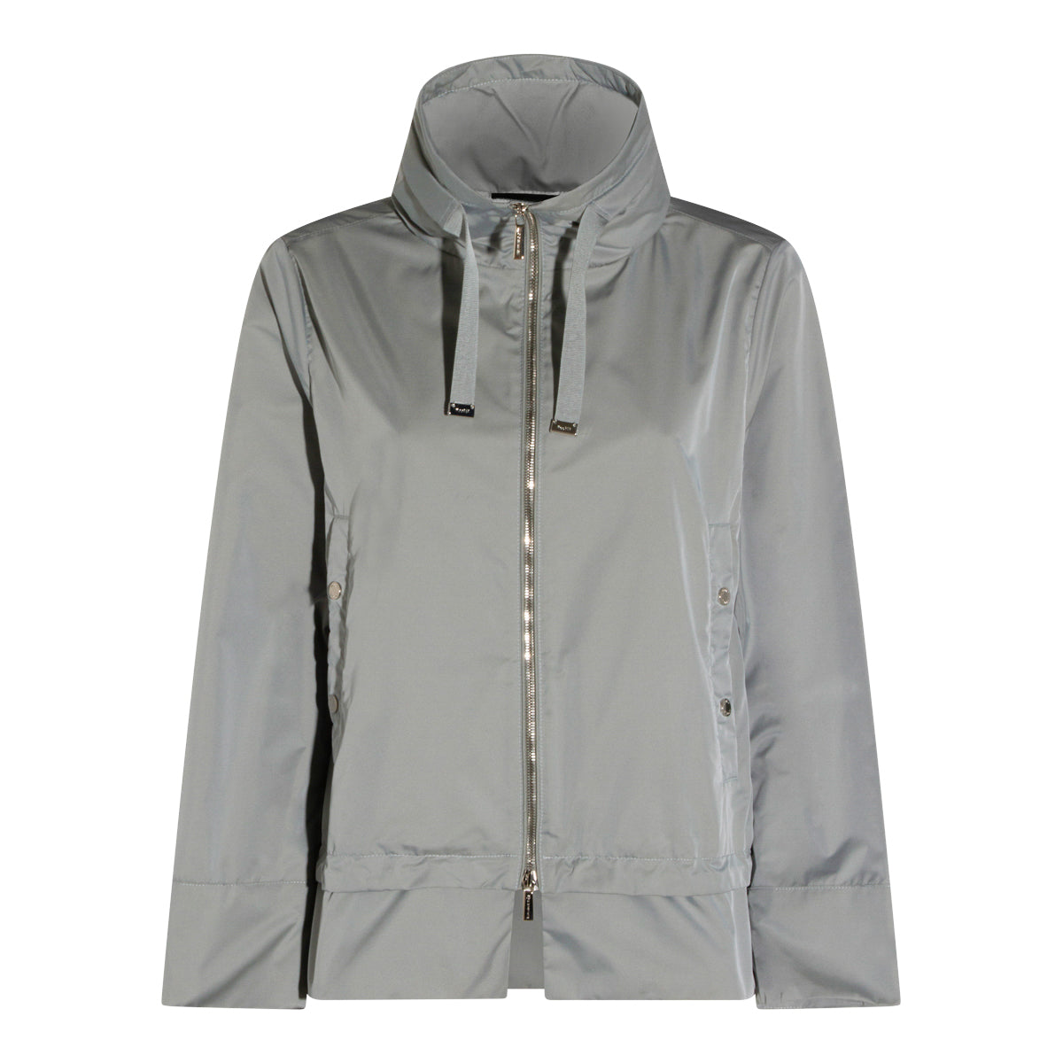 Grey Zip Casual Jacket