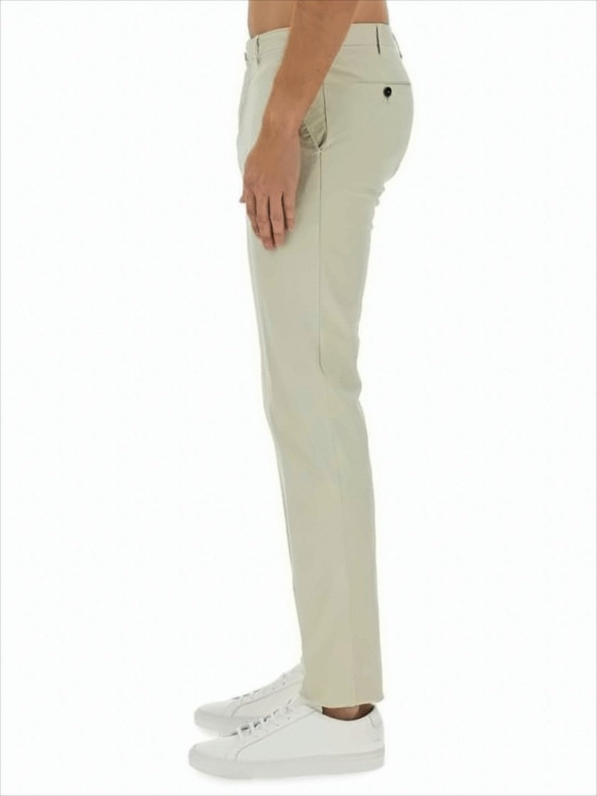 Tailored Straight Pants with Five-Pocket Styling