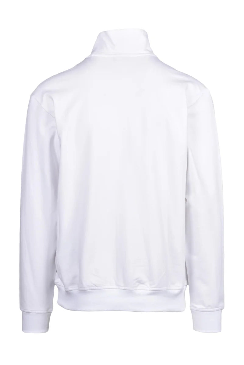 Zip-Up Sweatshirt with High Collar