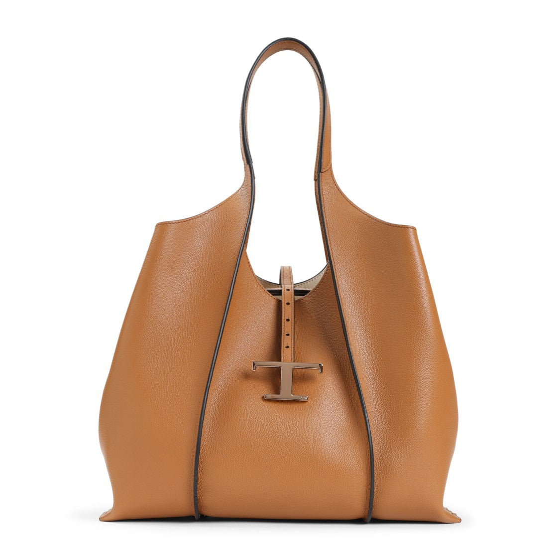Brown Leather Shopper Bag