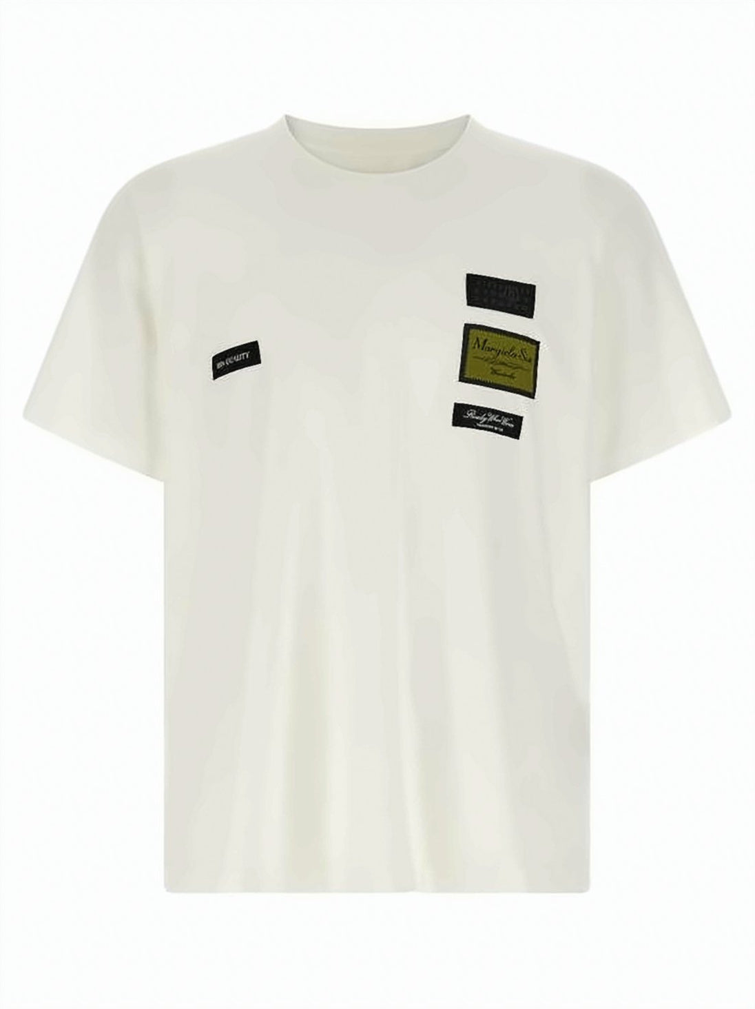 Crew Neck T-Shirt with Distinctive Patches