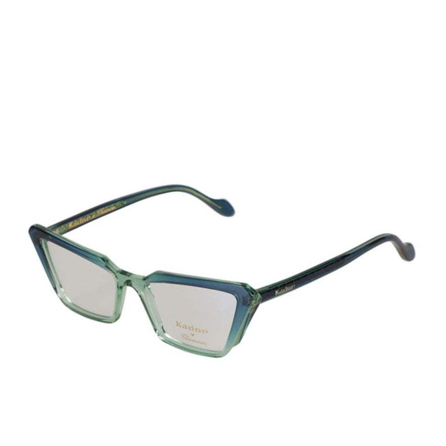 Butterfly Glamour-V Geometric Gradient Eyewear with Gold Detail