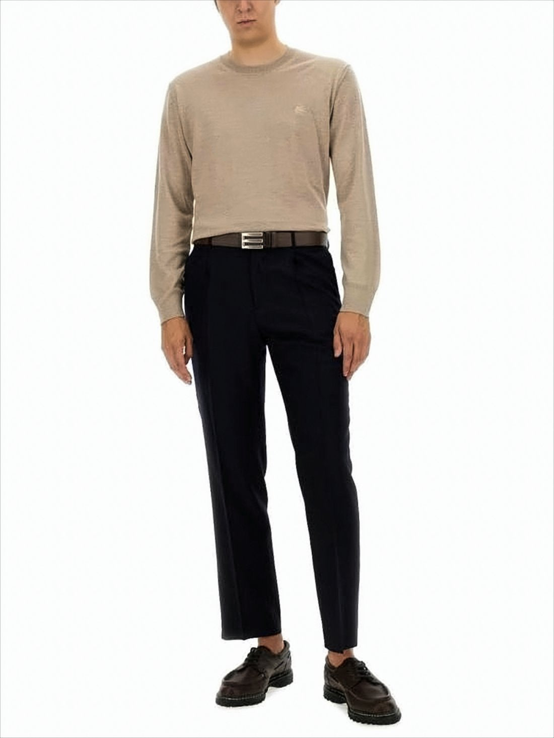 Crew Neck Wool Sweater