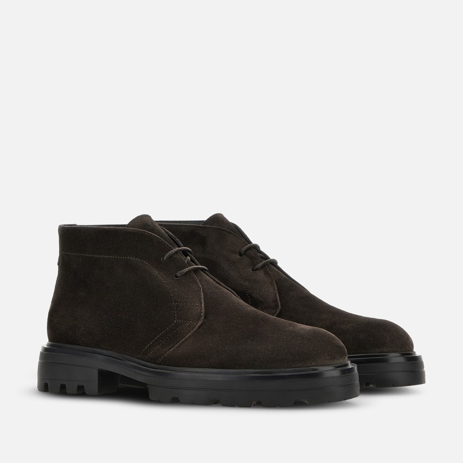 Refined Brown Suede Lace-Up Shoes