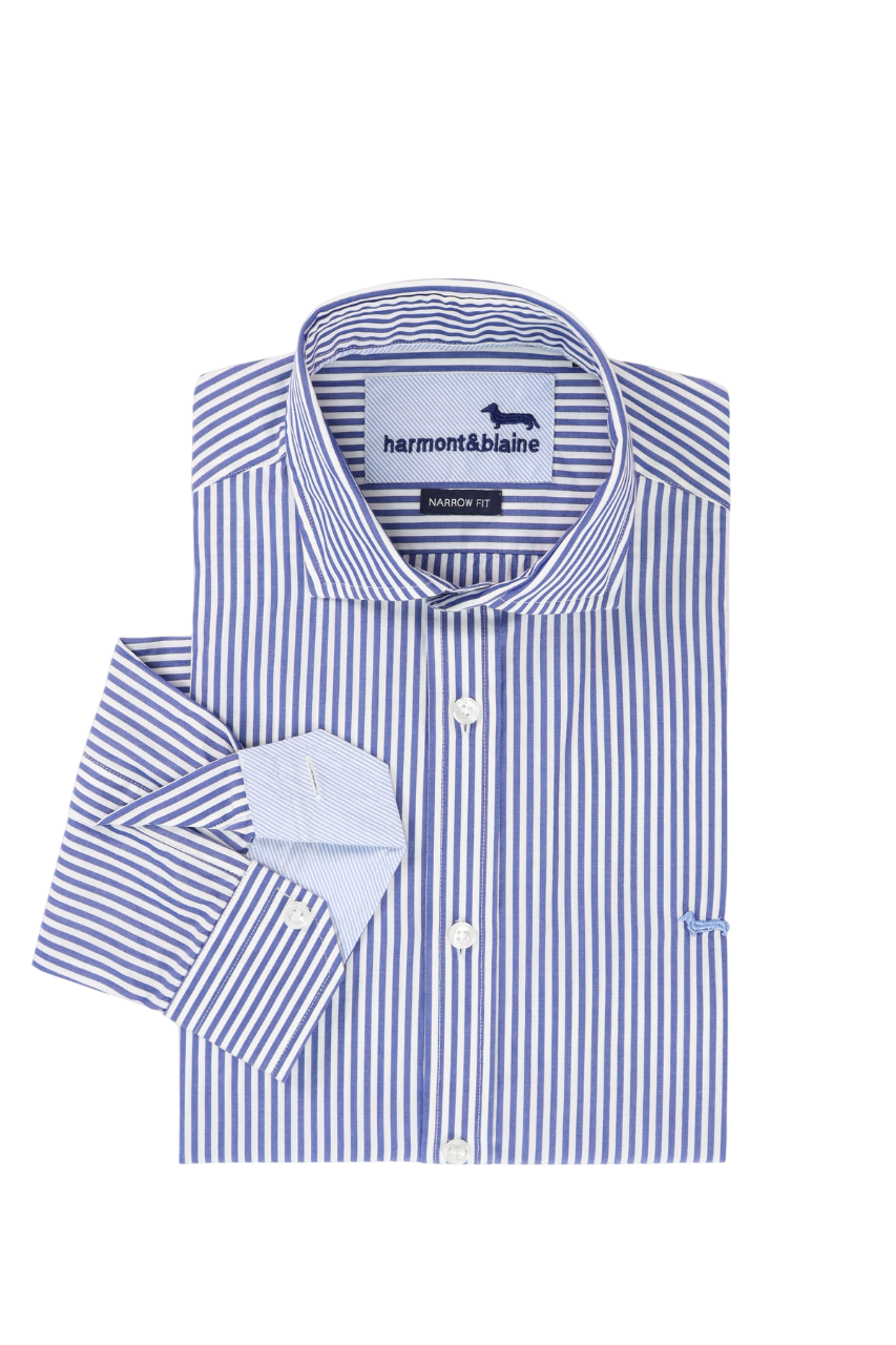 Narrow Fit Striped Shirt