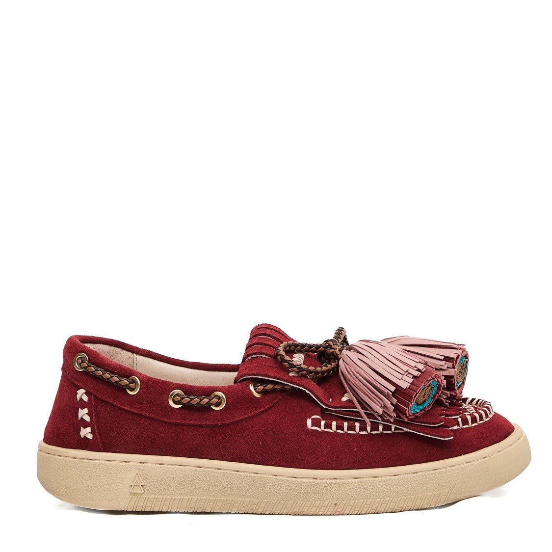 Red Suede Moccasin