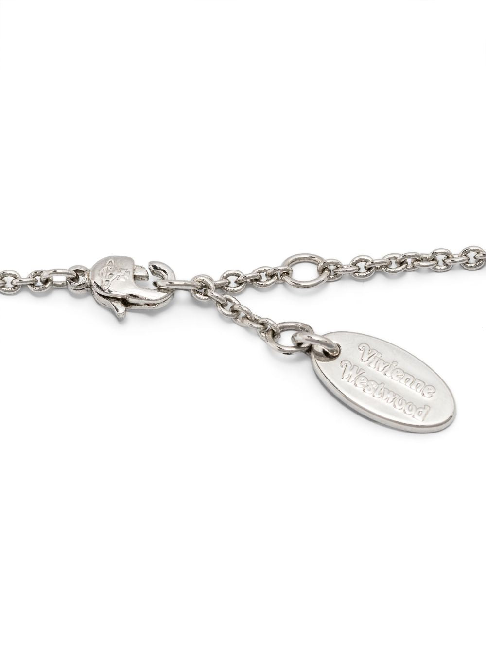 Silver-Tone Cable-Link Bracelet With Crystal