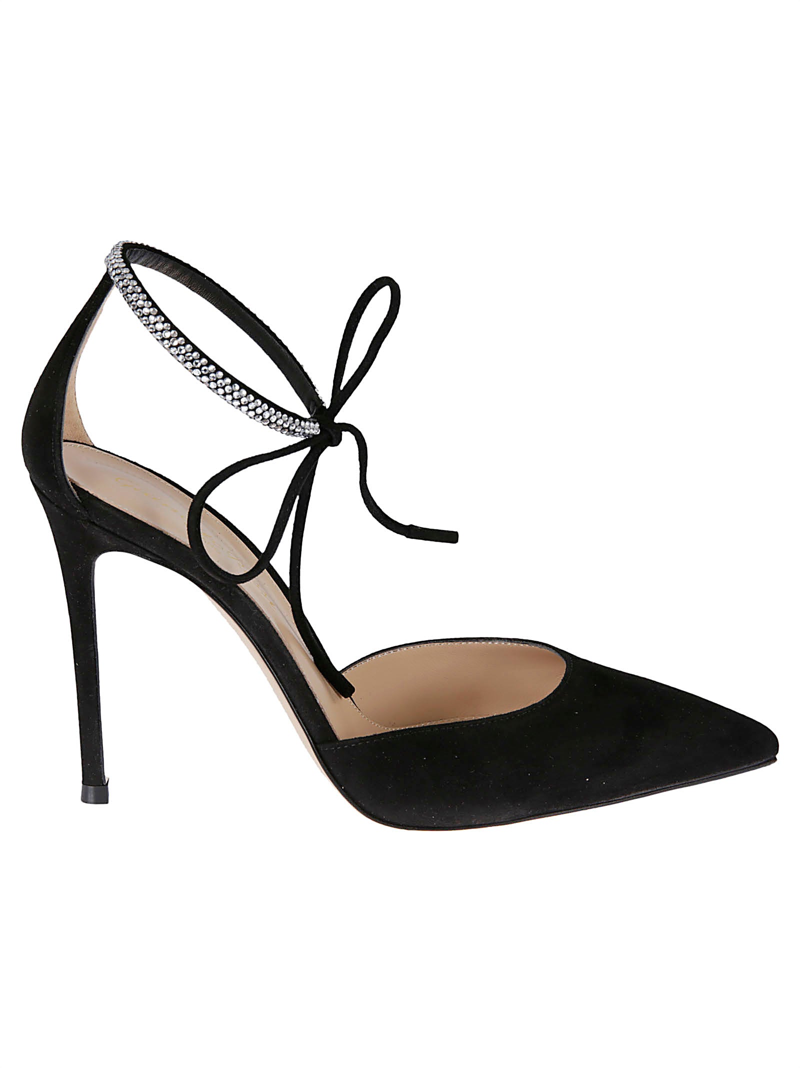 High Heel Black Calf Leather Pumps