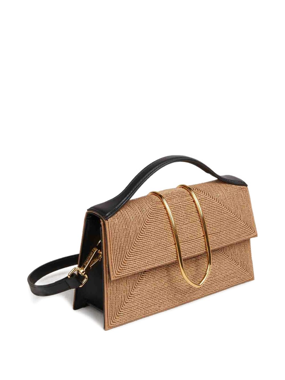 Beige Top Handle Shoulder Strap Bag