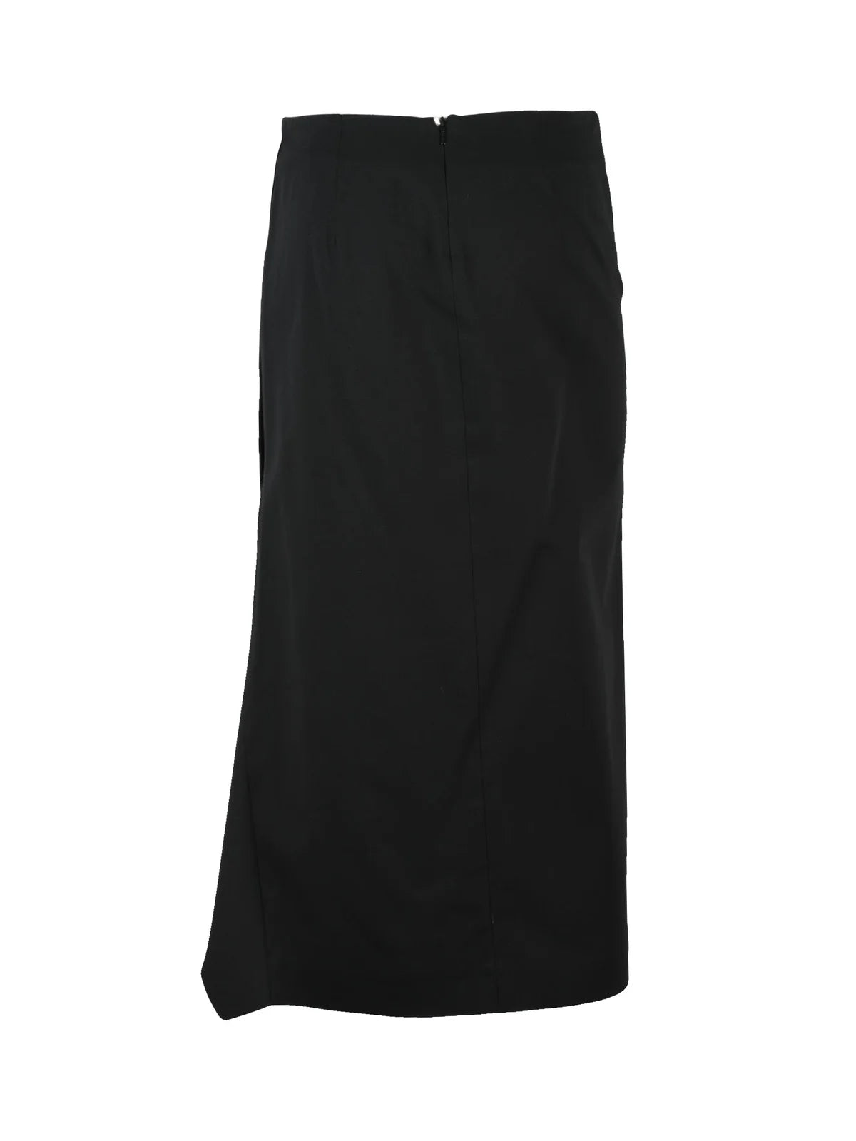 Black Corone Cotton Elastane Flared Skirt