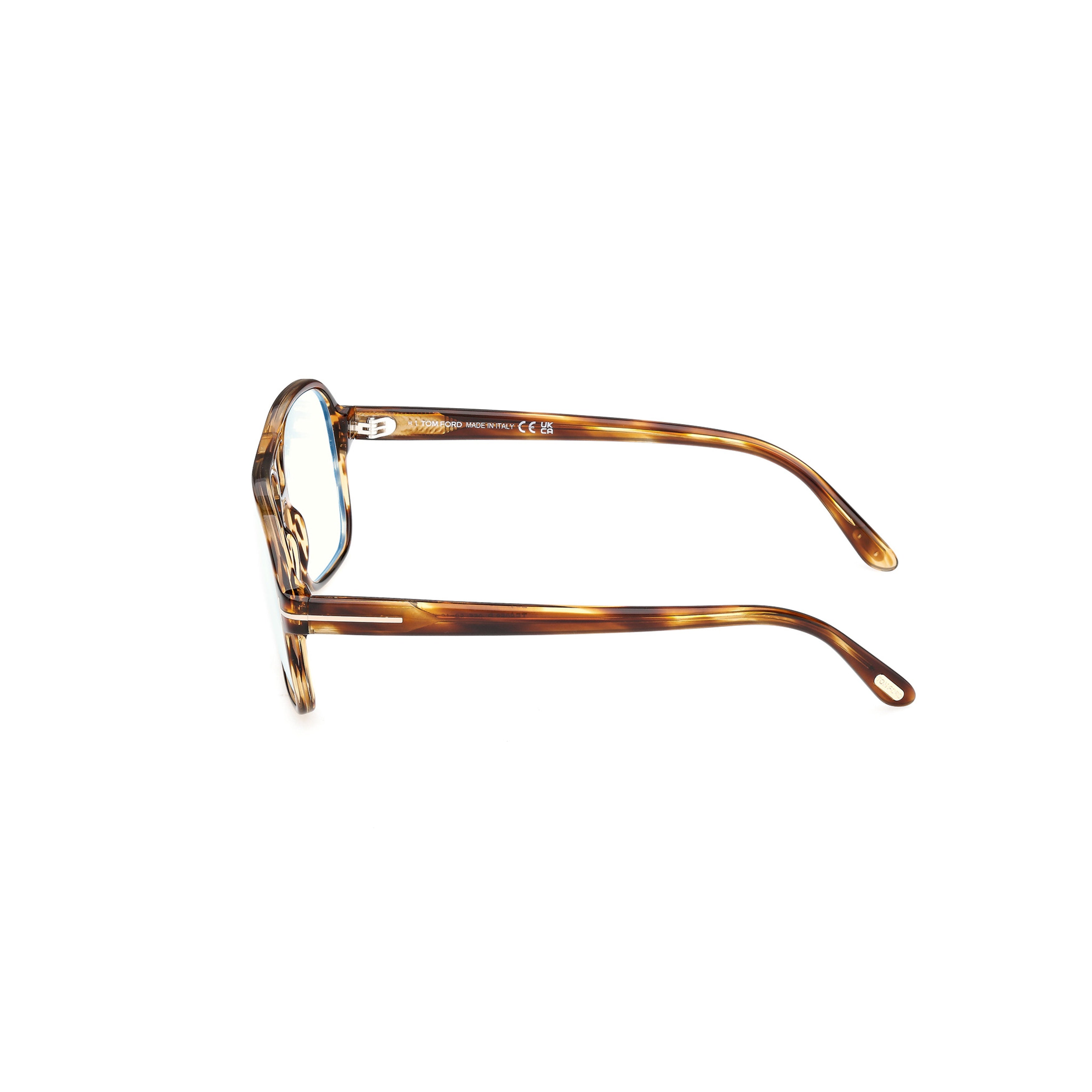 Ft6058-B Rectangular Tortoiseshell Frame Eyeglasses