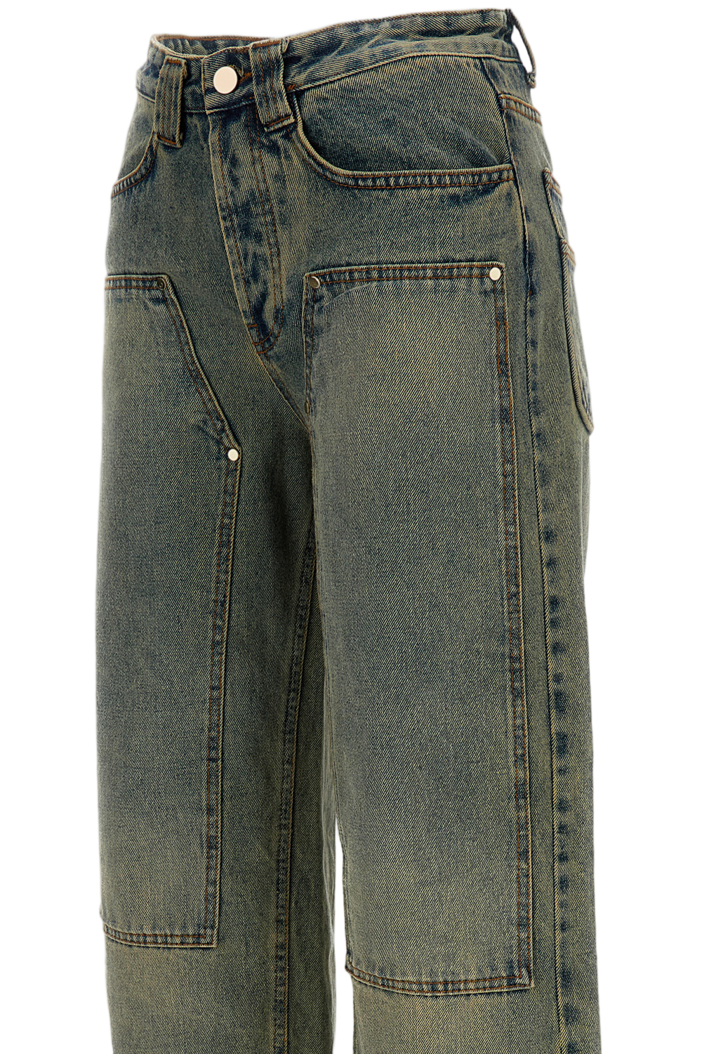Milton Teawash Denim Carpenter Trousers