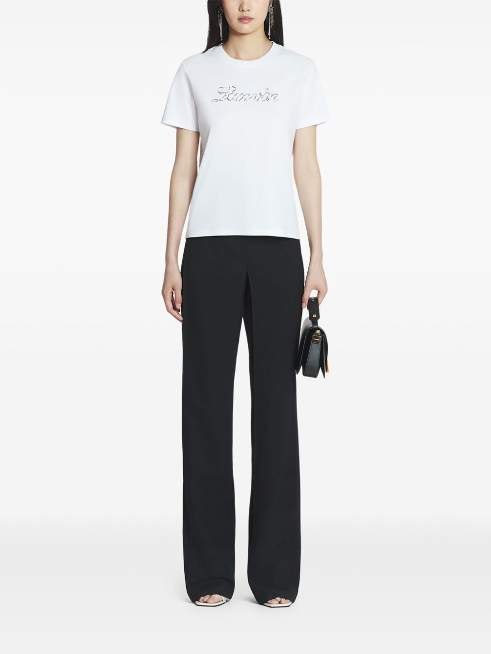 Wide-Leg Trousers with Concealed Front Fastening